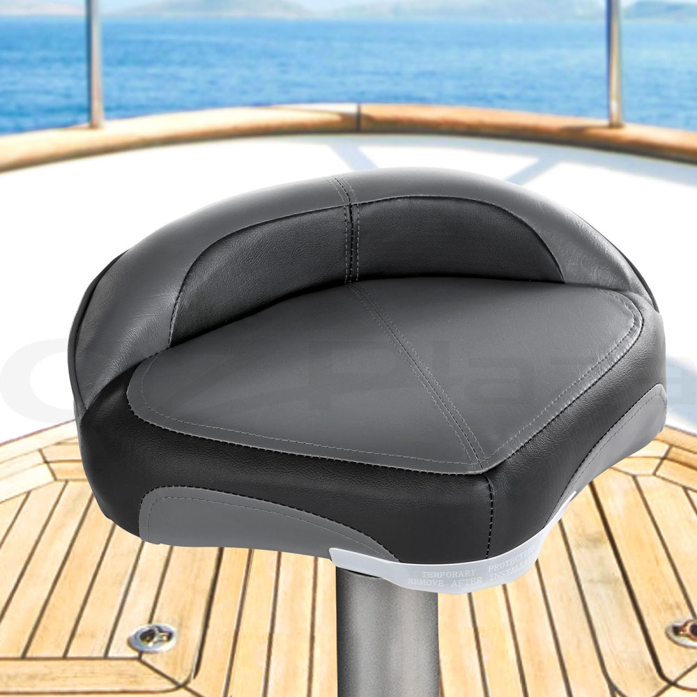 Seamanship Stand Up Lean Boat Seats Casting Fishing Seat Swivel 8cm Padding Grey BS-B-CAST-GC