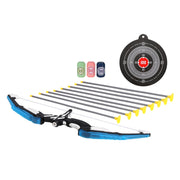 Keezi Kids Bow and Arrow Target Set Outdoor Sport Archery Toys Bottle LED Light BS-KD-BU