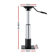 Seamanship Boat Seat Pedestal 34 - 46cm Adjustable Gas Lift 360 Degrees Swivel BS-PED-GL-3446-BK