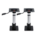 Seamanship Boat Seat Pedestal 34-46cm Adjustable Gas Lift 360 Degrees Swivel 2 Pack BS-PED-GL-3446-BKX2