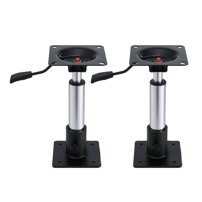 Seamanship Boat Seat Pedestal 34-46cm Adjustable Gas Lift 360 Degrees Swivel 2 Pack BS-PED-GL-3446-BKX2