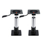 Seamanship Boat Seat Pedestal 34-46cm Adjustable Gas Lift 360 Degrees Swivel 2 Pack BS-PED-GL-3446-BKX2