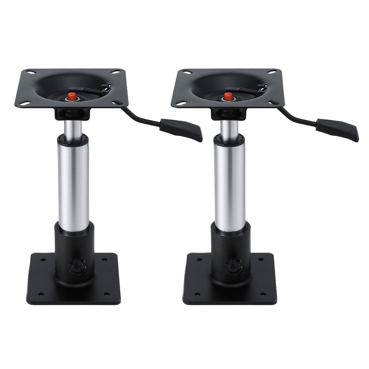 Seamanship Boat Seat Pedestal 34-46cm Adjustable Gas Lift 360 Degrees Swivel 2 Pack BS-PED-GL-3446-BKX2