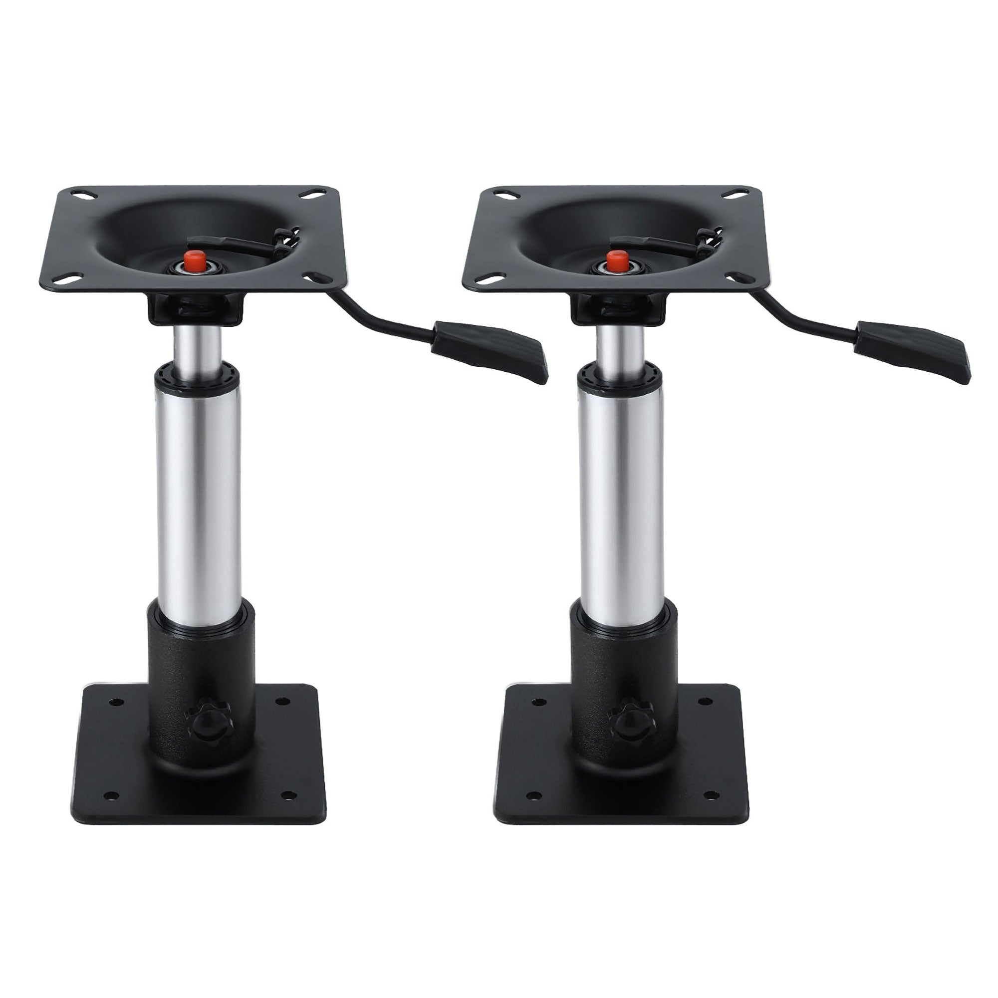 Seamanship Boat Seat Pedestal 34-46cm Adjustable Gas Lift 360 Degrees Swivel 2 Pack BS-PED-GL-3446-BKX2