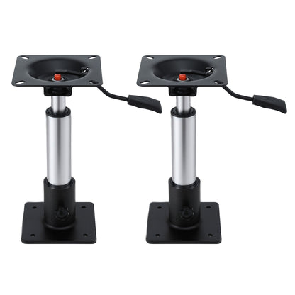 Seamanship Boat Seat Pedestal 34-46cm Adjustable Gas Lift 360 Degrees Swivel 2 Pack BS-PED-GL-3446-BKX2