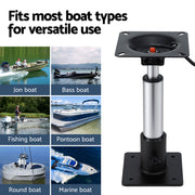 Seamanship Boat Seat Pedestal 34-46cm Adjustable Gas Lift 360 Degrees Swivel 2 Pack BS-PED-GL-3446-BKX2