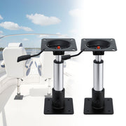 Seamanship Boat Seat Pedestal 34-46cm Adjustable Gas Lift 360 Degrees Swivel 2 Pack BS-PED-GL-3446-BKX2