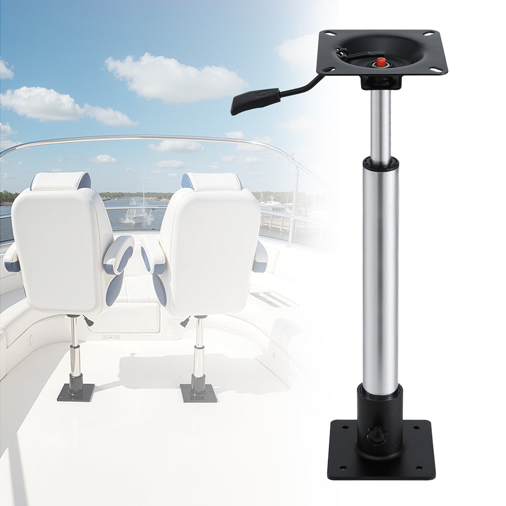 Seamanship Boat Seat Pedestal 55 - 75cm Adjustable Gas Lift 360 Degrees Swivel BS-PED-GL-5575-BK