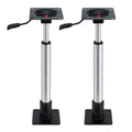 Seamanship Boat Seat Pedestal 55-75cm Adjustable Gas Lift 360 Degrees Swivel 2 Pack BS-PED-GL-5575-BKX2
