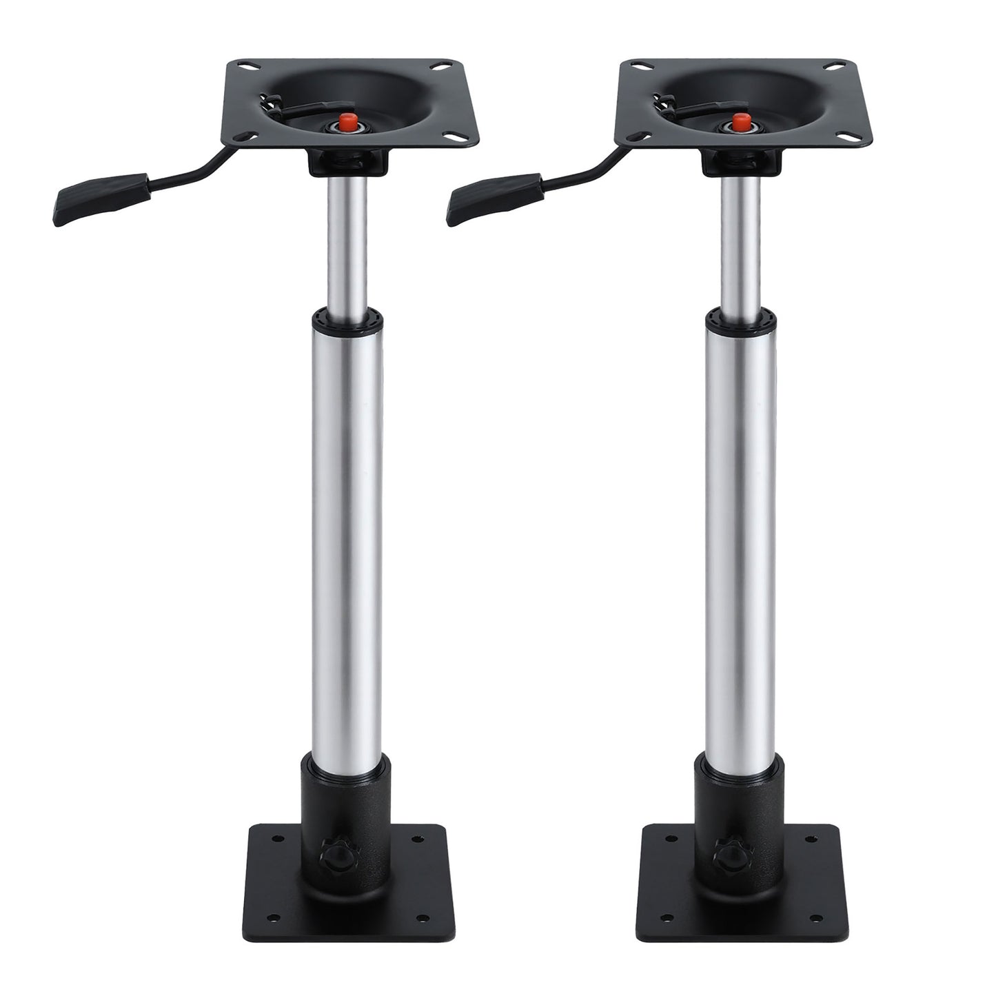 Seamanship Boat Seat Pedestal 55-75cm Adjustable Gas Lift 360 Degrees Swivel 2 Pack BS-PED-GL-5575-BKX2
