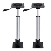 Seamanship Boat Seat Pedestal 55-75cm Adjustable Gas Lift 360 Degrees Swivel 2 Pack BS-PED-GL-5575-BKX2