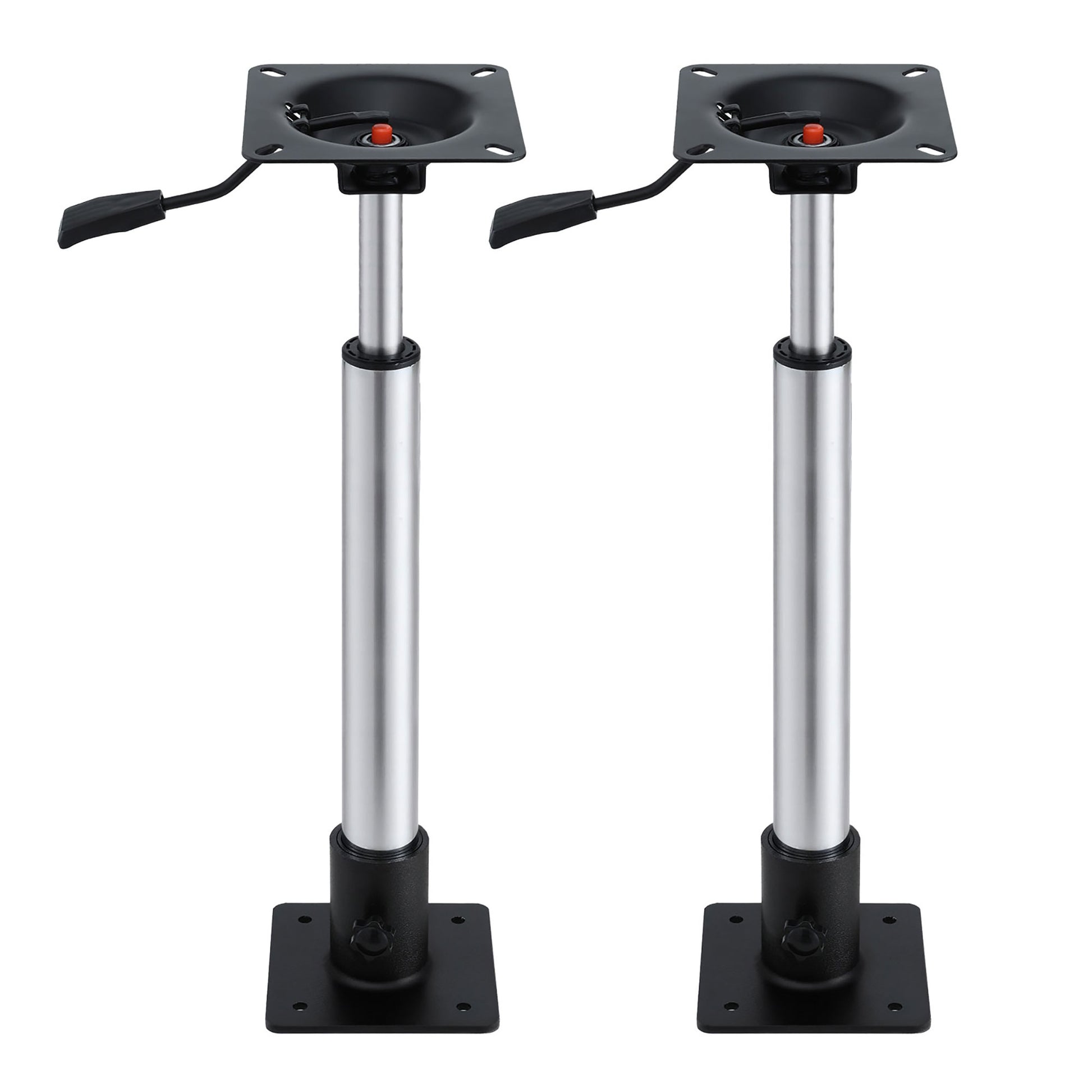 Seamanship Boat Seat Pedestal 55-75cm Adjustable Gas Lift 360 Degrees Swivel 2 Pack BS-PED-GL-5575-BKX2