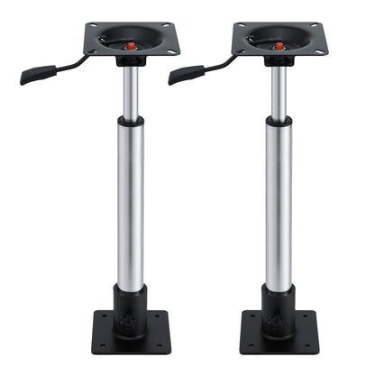 Seamanship Boat Seat Pedestal 55-75cm Adjustable Gas Lift 360 Degrees Swivel 2 Pack BS-PED-GL-5575-BKX2