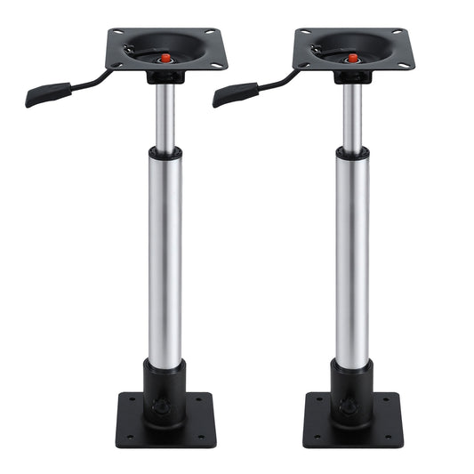 Seamanship Boat Seat Pedestal 55-75cm Adjustable Gas Lift 360 Degrees Swivel 2 Pack BS-PED-GL-5575-BKX2
