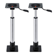 Seamanship Boat Seat Pedestal 55-75cm Adjustable Gas Lift 360 Degrees Swivel 2 Pack BS-PED-GL-5575-BKX2