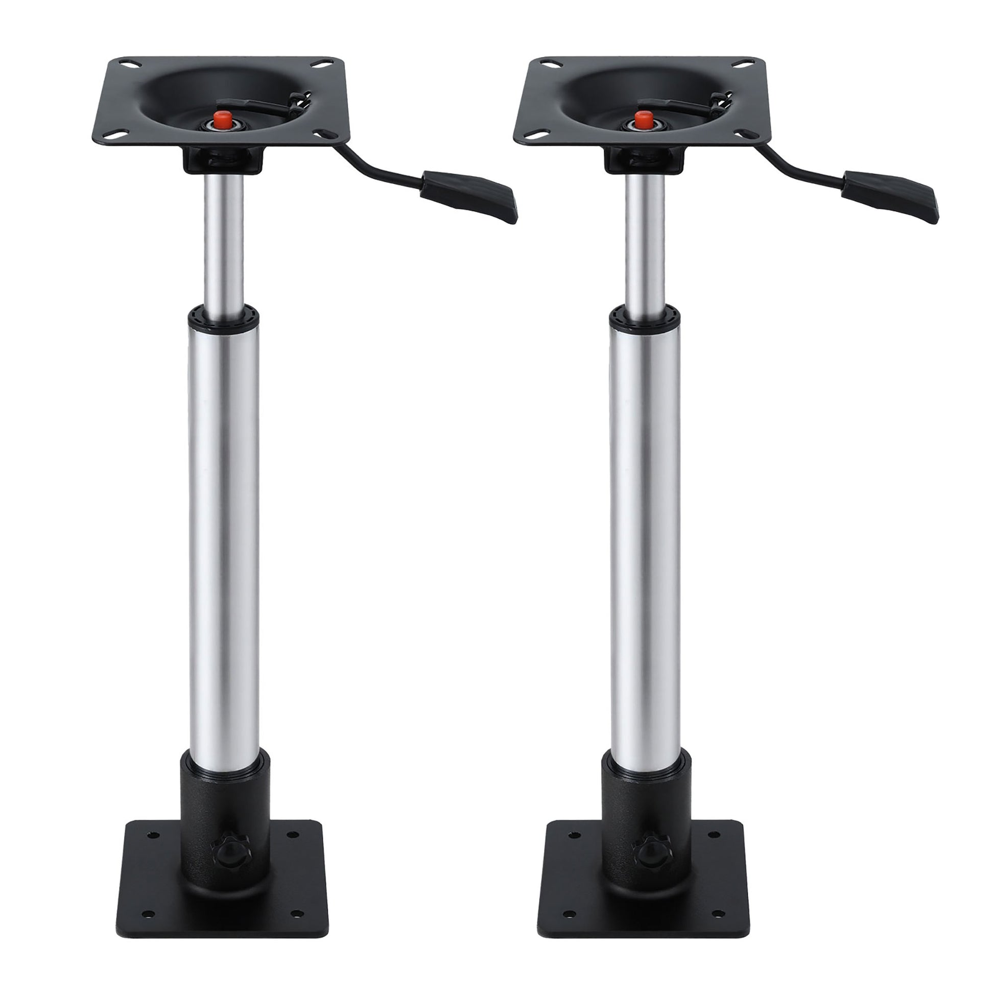Seamanship Boat Seat Pedestal 55-75cm Adjustable Gas Lift 360 Degrees Swivel 2 Pack BS-PED-GL-5575-BKX2