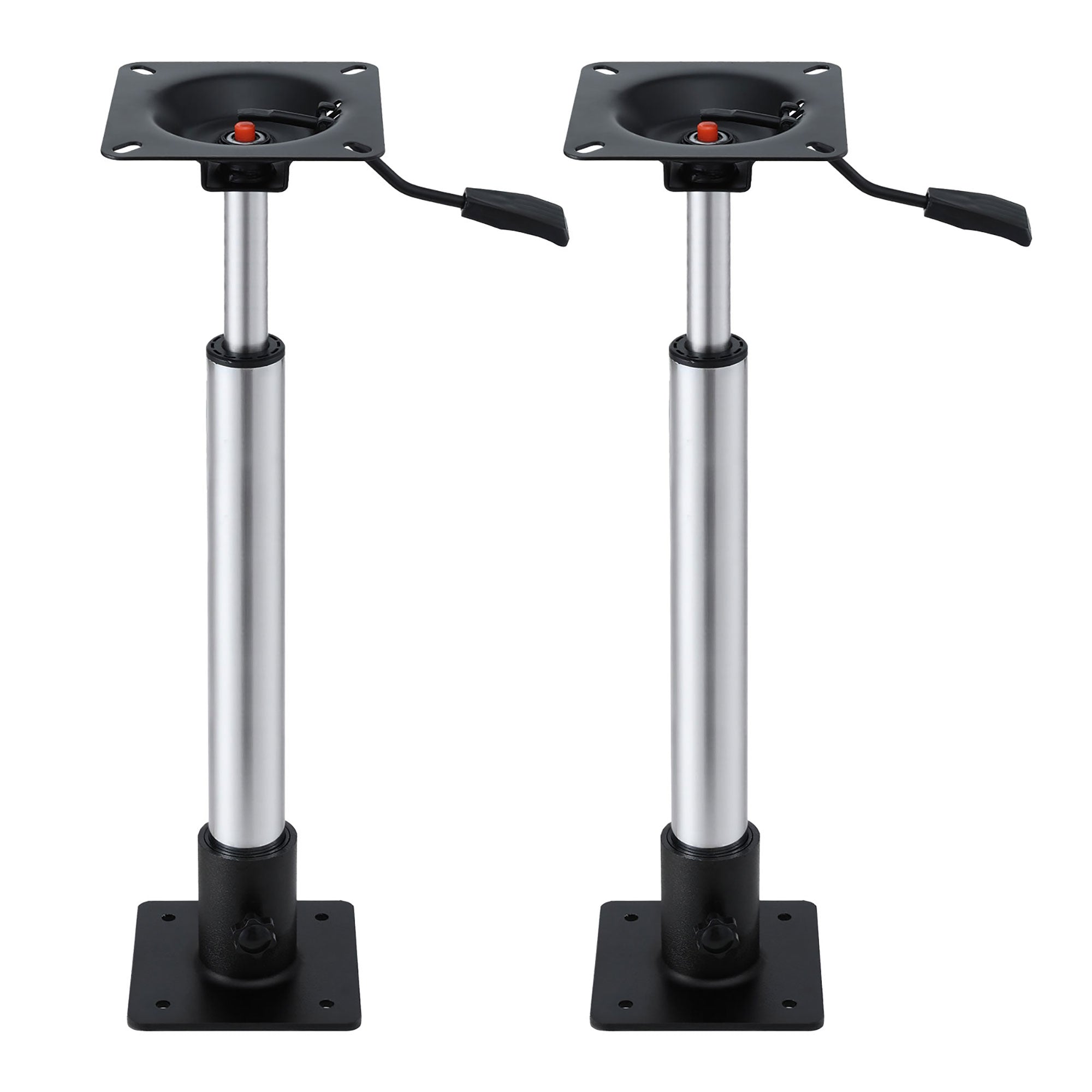 Seamanship Boat Seat Pedestal 55-75cm Adjustable Gas Lift 360 Degrees Swivel 2 Pack BS-PED-GL-5575-BKX2