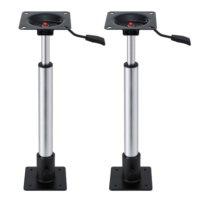 Seamanship Boat Seat Pedestal 55-75cm Adjustable Gas Lift 360 Degrees Swivel 2 Pack BS-PED-GL-5575-BKX2