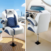 Seamanship Boat Seat Pedestal 55-75cm Adjustable Gas Lift 360 Degrees Swivel 2 Pack BS-PED-GL-5575-BKX2