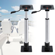 Seamanship Boat Seat Pedestal 55-75cm Adjustable Gas Lift 360 Degrees Swivel 2 Pack BS-PED-GL-5575-BKX2