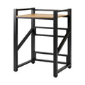 Artiss Over Washing Machine Rack Laundry Shelf Space Saver 75cm Black BSR-A-1T-105H-BK