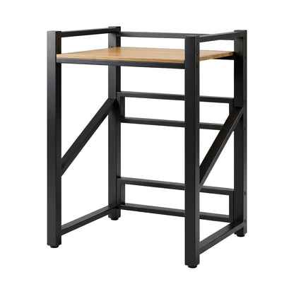 Artiss Over Washing Machine Rack Laundry Shelf Space Saver 75cm Black BSR-A-1T-105H-BK