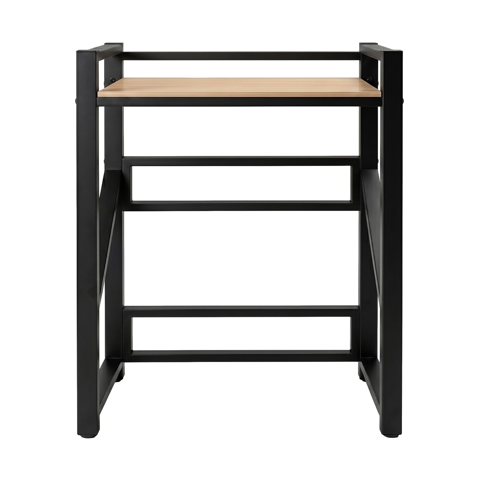 Artiss Over Washing Machine Rack Laundry Shelf Space Saver 75cm Black BSR-A-1T-105H-BK