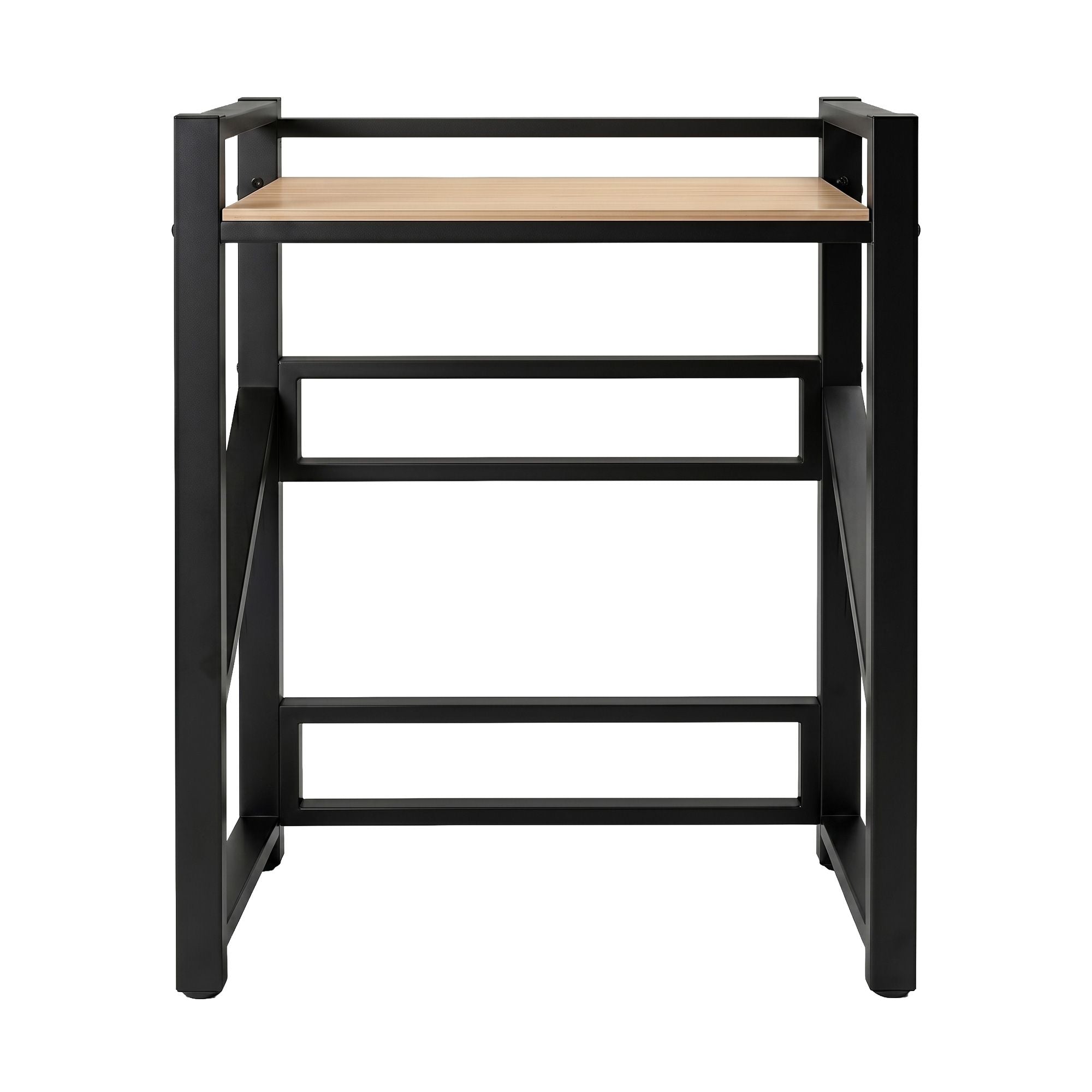 Artiss Over Washing Machine Rack Laundry Shelf Space Saver 75cm Black BSR-A-1T-105H-BK