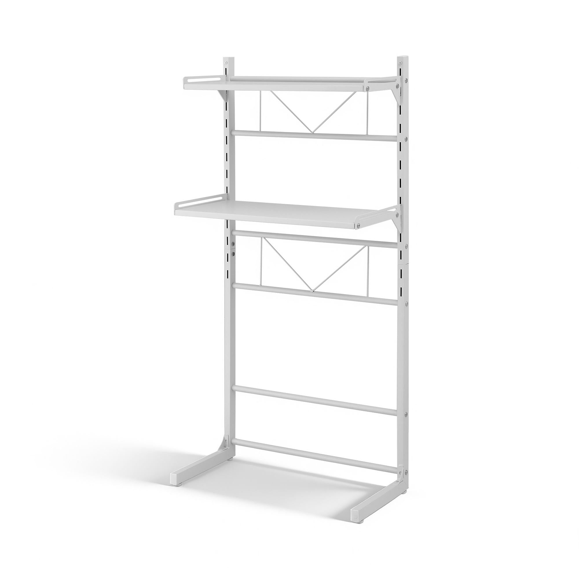 Artiss Over Toilet Bathroom Storage Shelf Rack Over Toilet 2 Tier BSR-A-2T-120H-WH