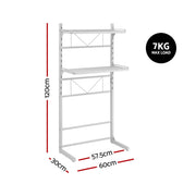 Artiss Over Toilet Bathroom Storage Shelf Rack Over Toilet 2 Tier BSR-A-2T-120H-WH