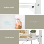 Artiss Over Toilet Bathroom Storage Shelf Rack Over Toilet 2 Tier BSR-A-2T-120H-WH
