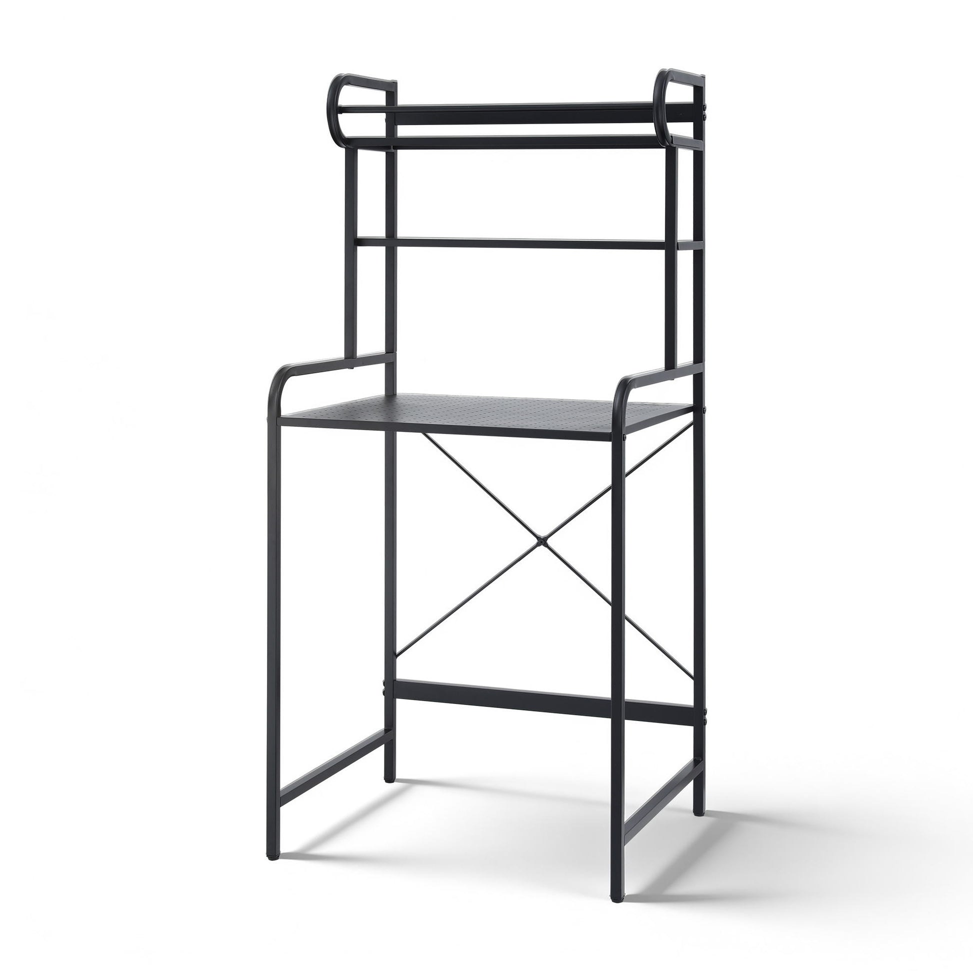 Artiss Bathroom Storage Shelf Over Washing Machine Toilet 3 Tier BSR-A-3T-150H-BK