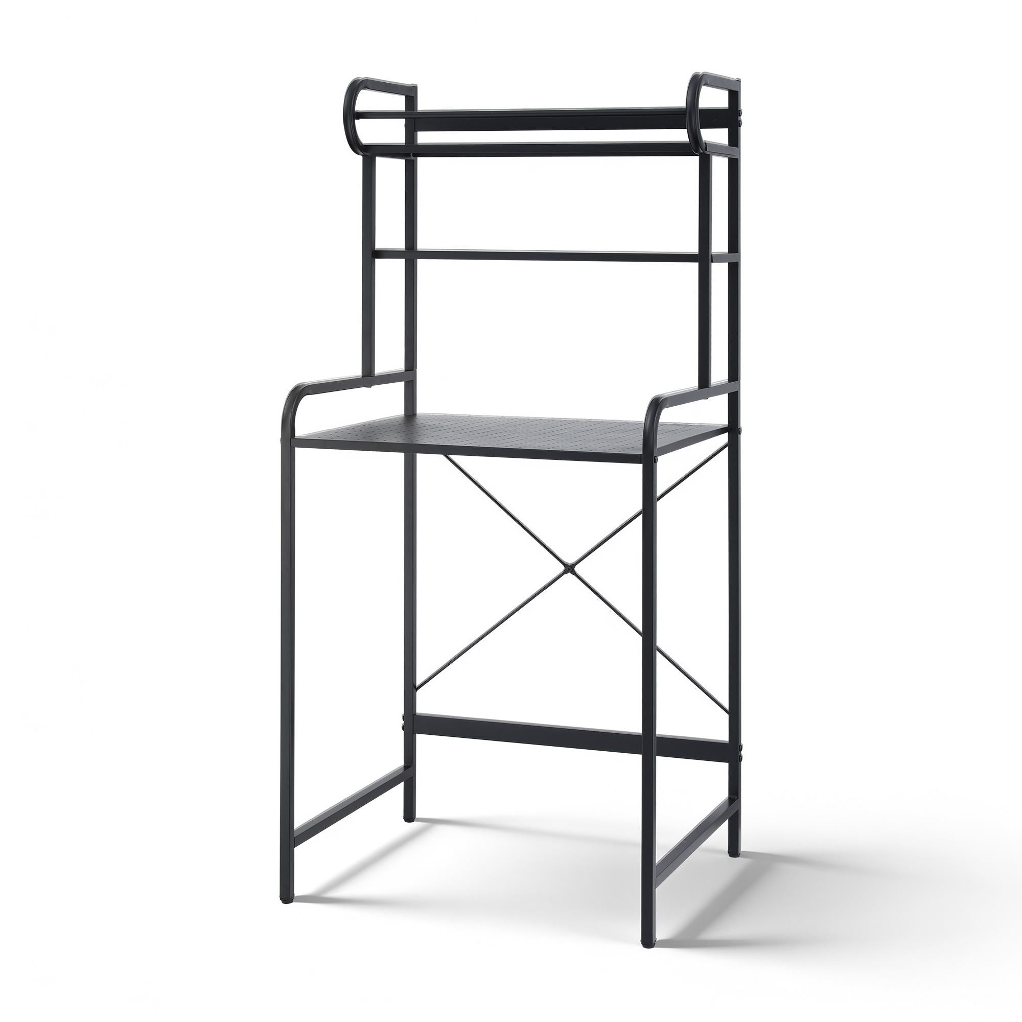 Artiss Bathroom Storage Shelf Over Washing Machine Toilet 3 Tier BSR-A-3T-150H-BK