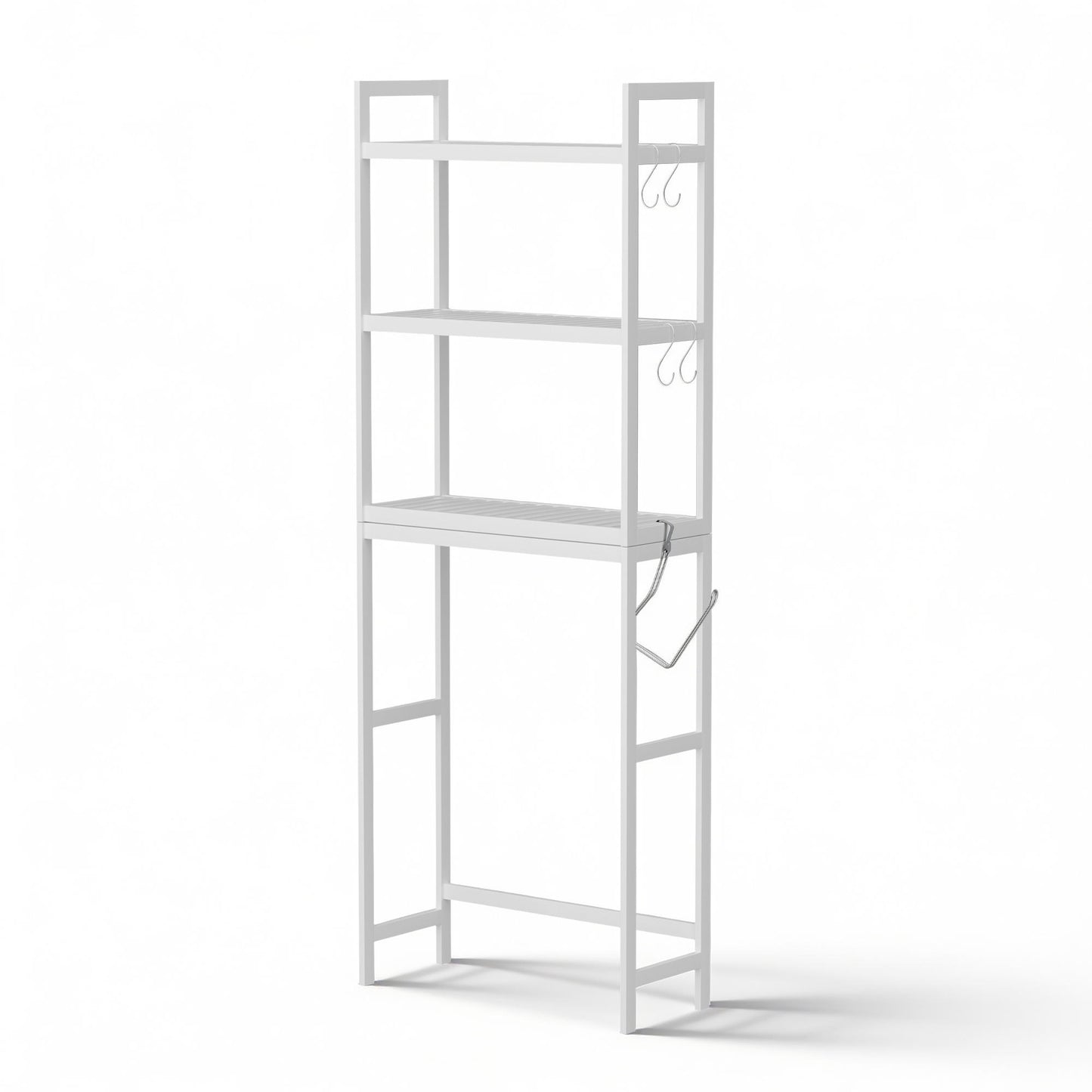 Artiss Over Toilet Storage Bathroom Rack Space Saving 3 Tier Organiser White BSR-A-3T-170H-WH