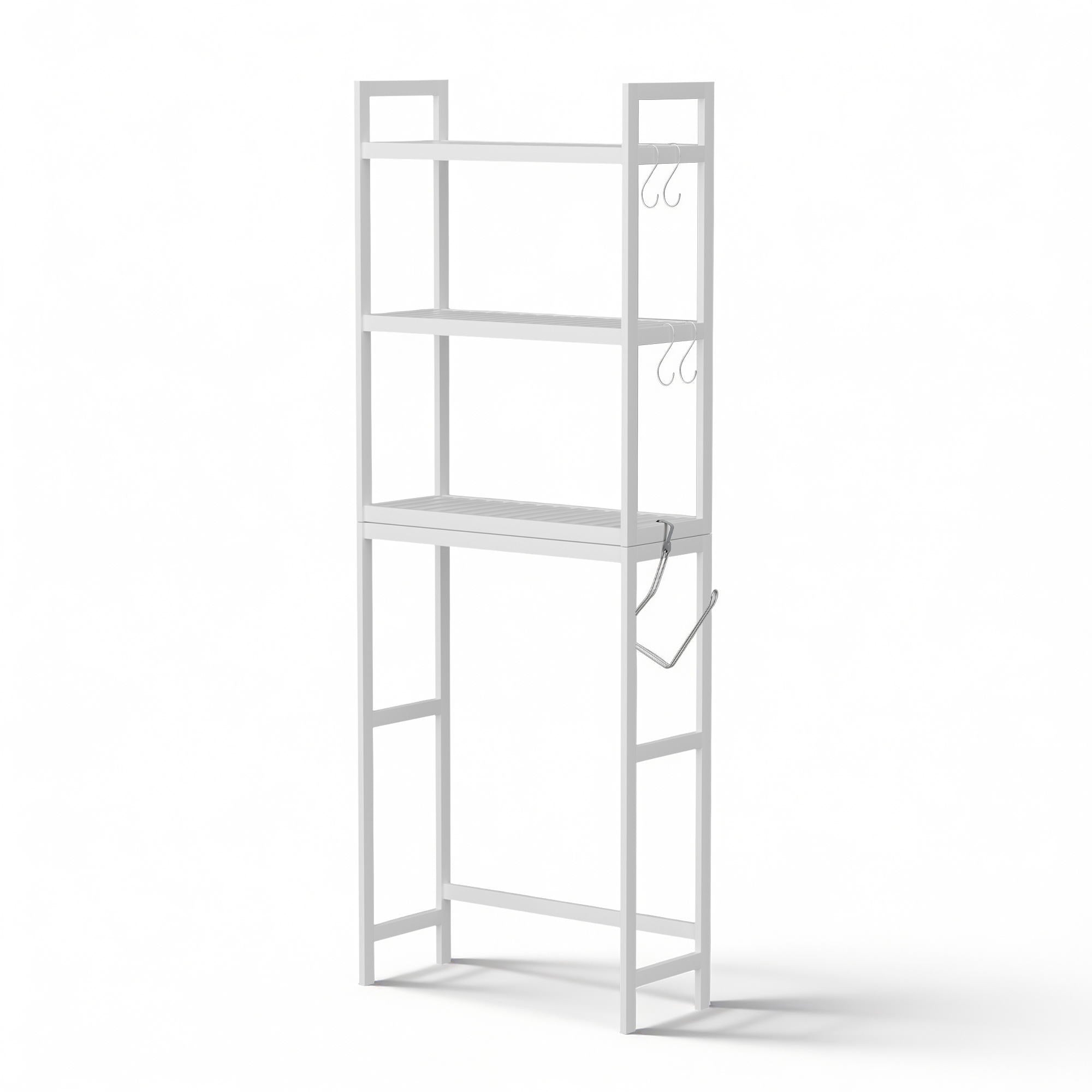 Artiss Over Toilet Storage Bathroom Rack Space Saving 3 Tier Organiser White BSR-A-3T-170H-WH