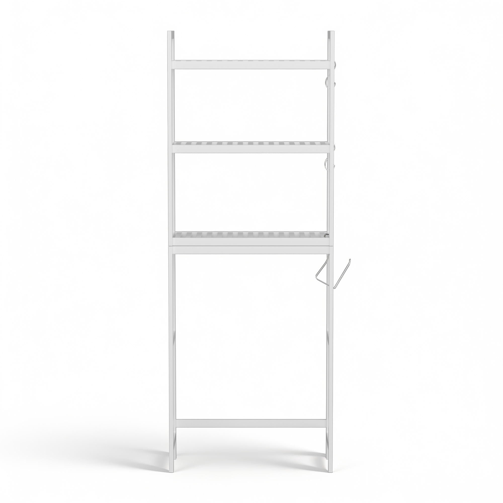 Artiss Over Toilet Storage Bathroom Rack Space Saving 3 Tier Organiser White BSR-A-3T-170H-WH