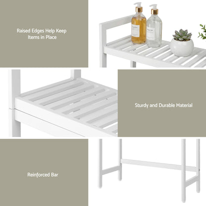 Artiss Over Toilet Storage Bathroom Rack Space Saving 3 Tier Organiser White BSR-A-3T-170H-WH