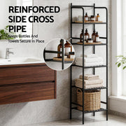 Artiss 5 Tier Floor Standing Corner Shower Caddy Bathroom Organizer Black BSR-A-5T-142H