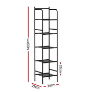Artiss 2X Floor Standing Corner Shower Caddy 5 Tier Bathroom Organizer Black BSR-A-5T-142HX2