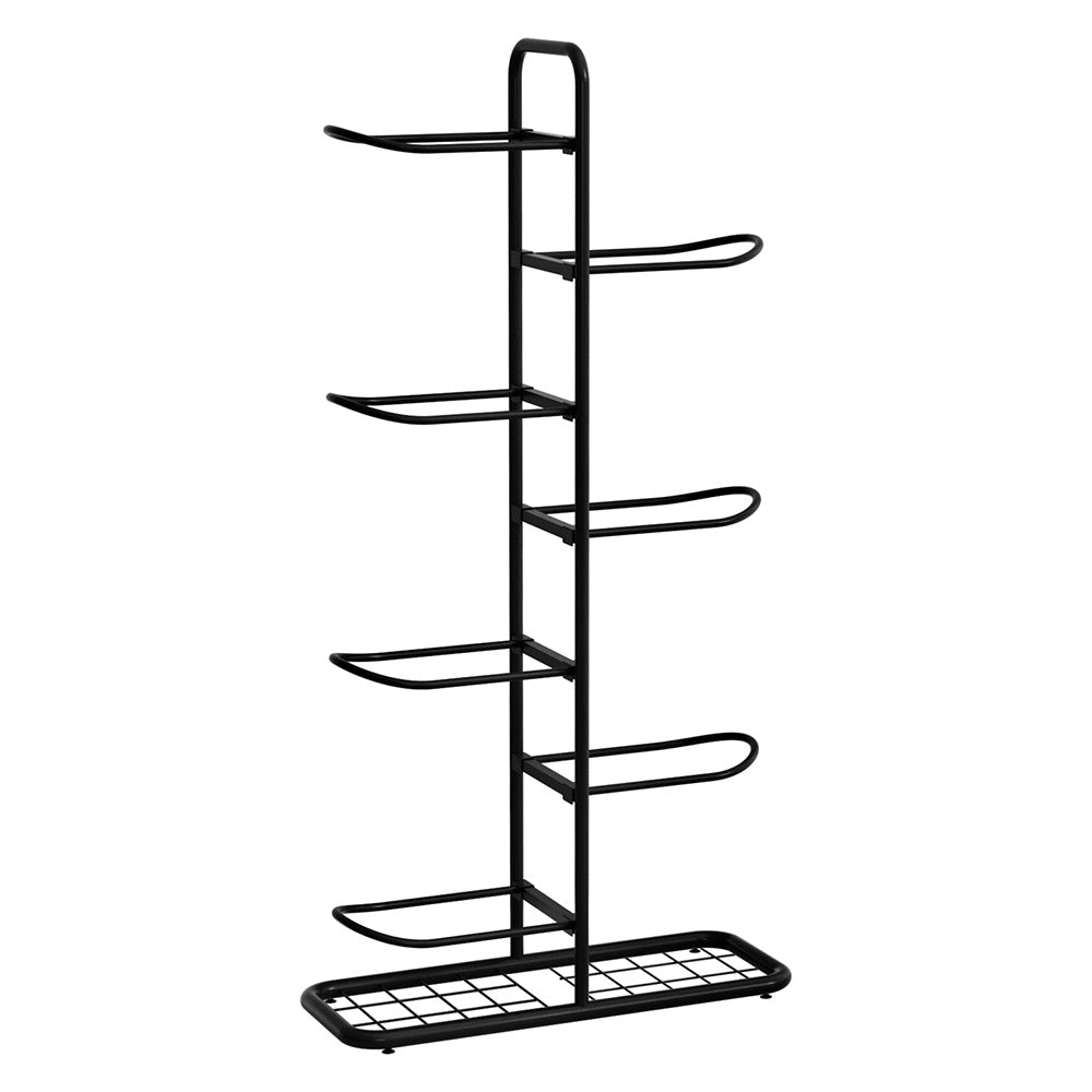 Everfit Ball Storage Rack Sports Equipment Organizer 7-Tier Holder for Garage Gym Black BSR-A-H116-BK