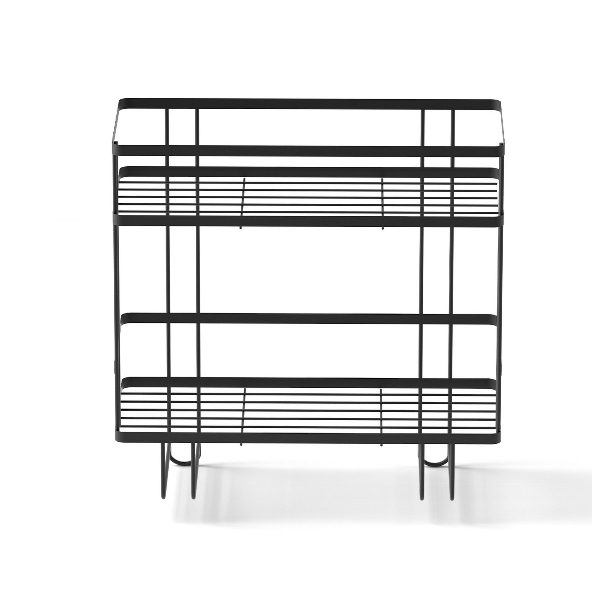 Artiss Over Toilet Storage Rack Bathroom Shelf Organizer 2 Tier BSR-B-2T-36H-BK