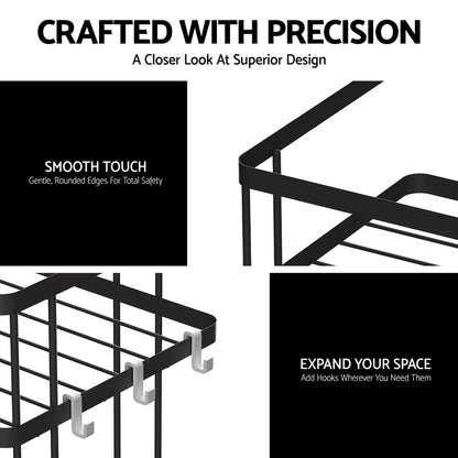 Artiss Over Toilet Storage Rack Bathroom Shelf Organizer 2 Tier BSR-B-2T-36H-BK