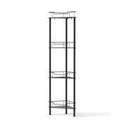Artiss 2x Floor Standing Shower Caddy 4 Tier Rustproof Bathroom Storage BSR-B-4T-110H-BKX2