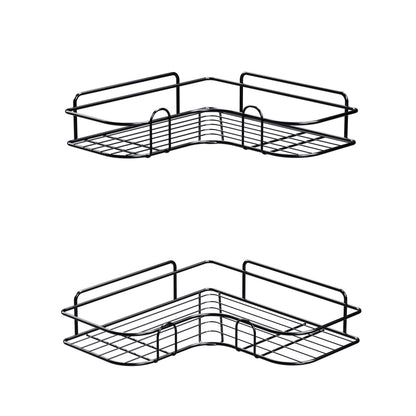 Cefito 2 Packs Bathroom Shelf Corner Storage Rack BSR-D-WALL-01-BK