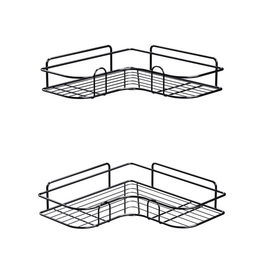 Cefito 2 Packs Bathroom Shelf Corner Storage Rack BSR-D-WALL-01-BK