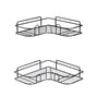 Cefito 2 Packs Bathroom Shelf Corner Storage Rack BSR-D-WALL-01-BK