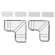 Cefito 2 Packs Bathroom Shelf Corner Storage Rack BSR-D-WALL-01-BK
