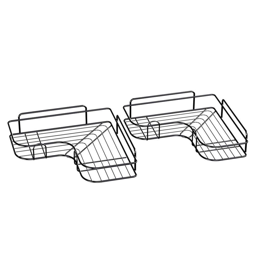 Cefito 2 Packs Bathroom Shelf Corner Storage Rack BSR-D-WALL-01-BK