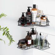 Cefito 2 Packs Bathroom Shelf Corner Storage Rack BSR-D-WALL-01-BK