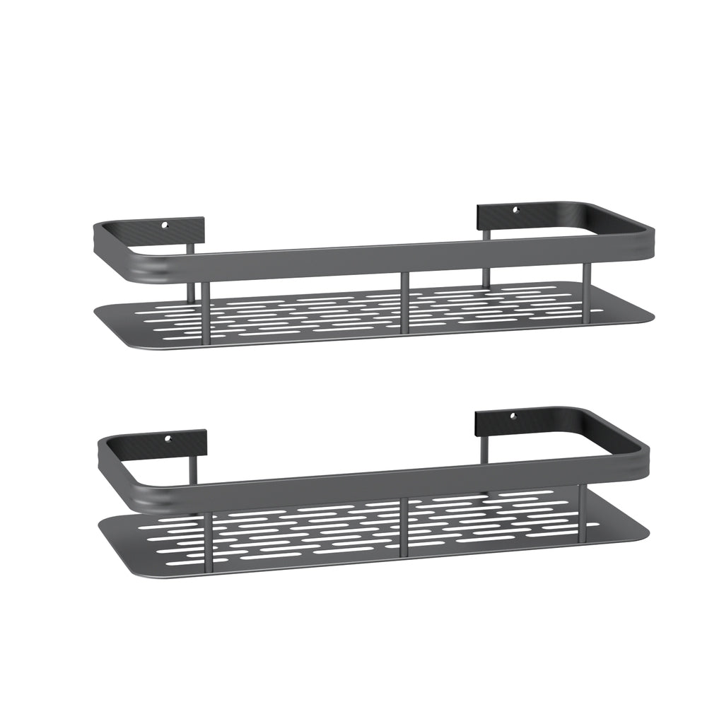 Cefito 2 Packs Bathroom Shelf Storage Rack BSR-D-WALL-02-GY